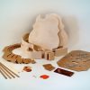 Guitar body construction kit with laminated archtop guitar parts by Archtop Laminates